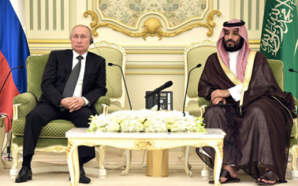 В. Путин провел переговоры с наследным принцем Саудовской Аравии