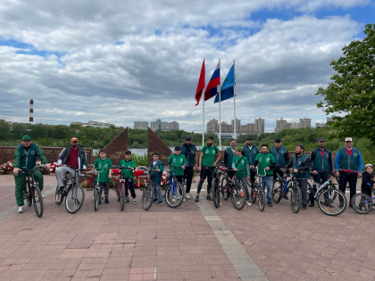 Патриотический велопробег в городе Раменское