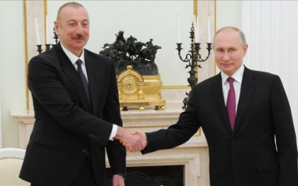 Владимир Путин по-арабски поздравил Алиева с Курбан-байрамом